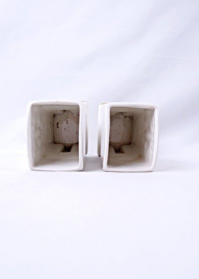 Paire de vases Art Deco en faïence de Ceranord céramique d'art début XXe