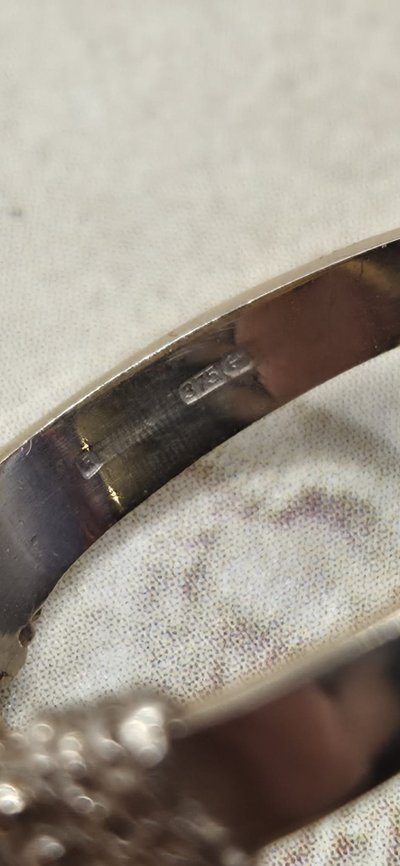 Antiker Ring Viktorianisch Amethyst Cabochon Polarstern