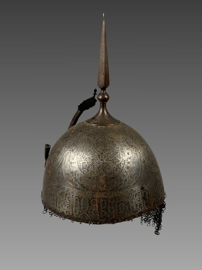 Elmo Kulah-khud - Acciaio - Iran, India - Dinastia Qajar (1796–1925) - armatura
