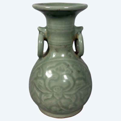 Longquan Celadon Stoneware Vase, Yuan-Ming Dynasties - China