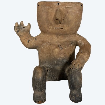 Quimbaya Culture, Colombia, circa 500–1500 AD. Sculpture of a Cacique chieftain