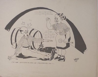 LARIPP - (XXéme siècle) - 16 dessins d'humour - vers 1947