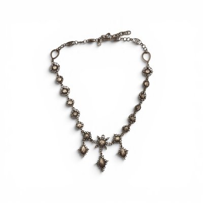 Antikes Collier Viktorianisch Silber & Paste 19. Jahrhundert