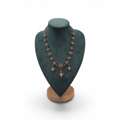 Antikes Collier Viktorianisch Silber & Paste 19. Jahrhundert