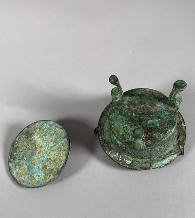 Récipient En Bronze Epoque Romaine antique Ier-IIème siècle Archéologie