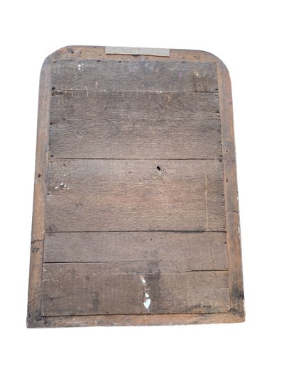 Grand Miroir en bois Noir et Doré, d'époque Napoléon III, Style Louis Philippe, 62cm x 90cm