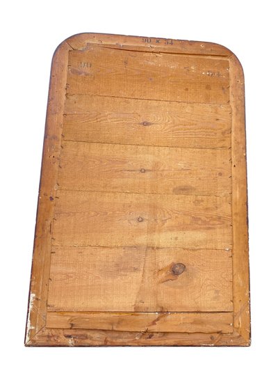 Grand Miroir en Bois de Style Louis Philippe, Epoque Napoléon III, 70cm x 110cm