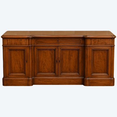 Large mahogany sideboard with attached cabinets—19th century