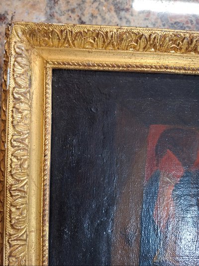 Oil on canvas – Genre scene, 18th century