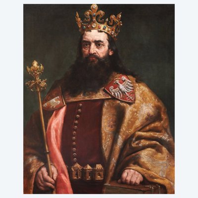 19th-century POLISH school, after Jan MATEJKO, Portrait of King Kazimierz III