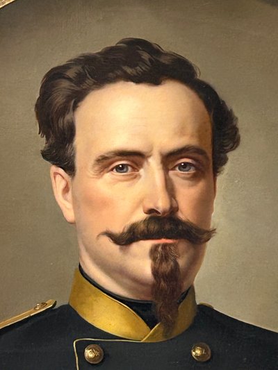 Portrait d’officier militaire à la légion d’honneur du second empire vers 1850 Napoléon III 