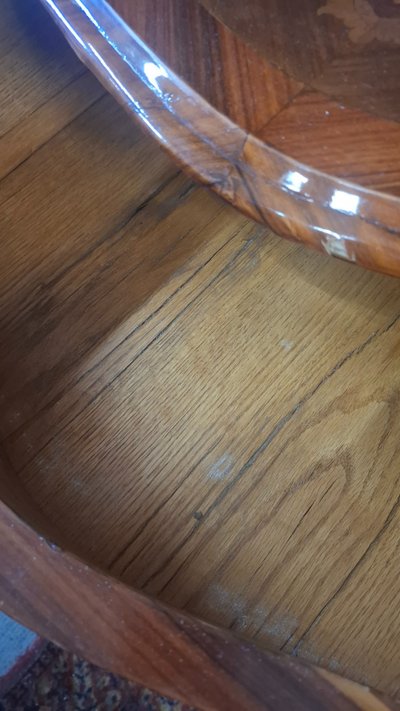 Commode de style louix xv en marqueterie