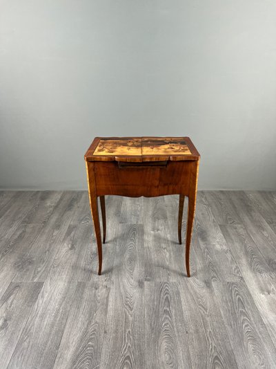 Louis XV-style Marquetry Sewing Table, 20th Century