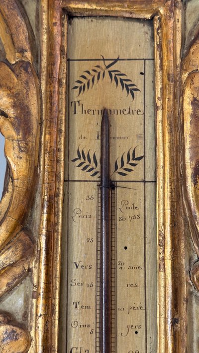 Barometer-Thermometer aus der Übergangszeit 