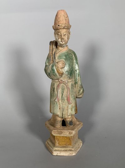 Sculpture d'un  Mingqi Dynastie Ming (1368-1644) Chine Sancai