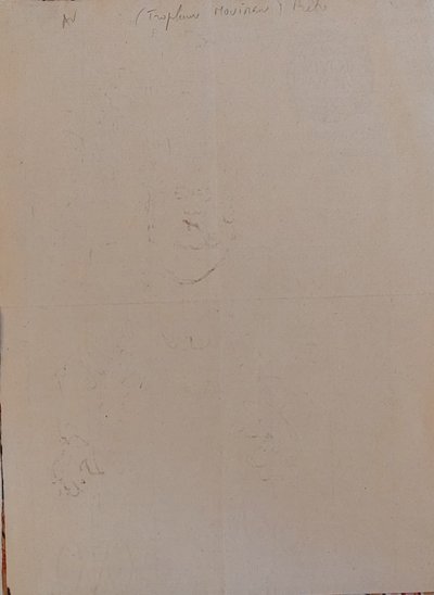 Louis Jou - (1881 - 1968) - Autoportrait - Dessin original - 1960