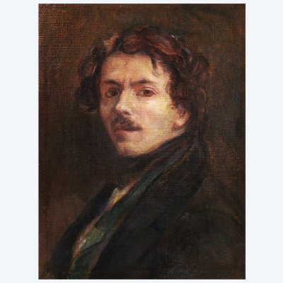Renée FARALICQ-MÉRY d'après Eugène DELACROIX, Autoportrait de Delacroix, tableau