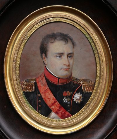 Early 19th-century French school, Portrait of Emperor Napoleon I, miniature