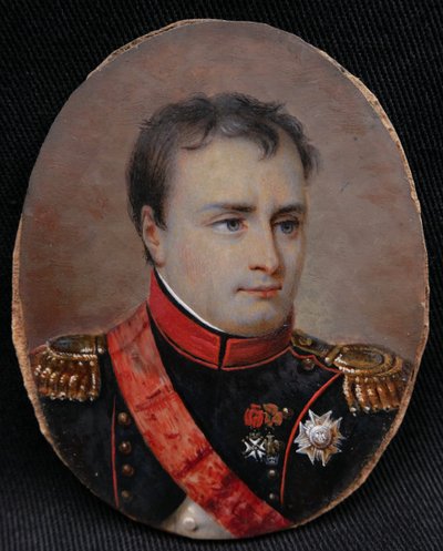 Early 19th-century French school, Portrait of Emperor Napoleon I, miniature