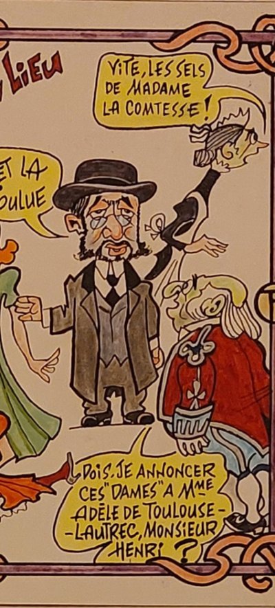 SIRO (1914–2005) — original drawing — A Party at Toulouse-Lautrec’s — original drawing