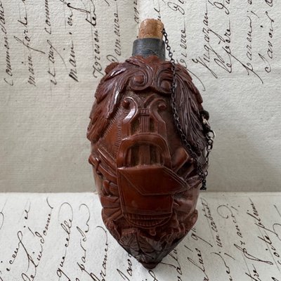 Corozo snuffbox, marine work, musical attributes, early 19th century