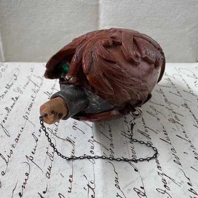 Corozo snuffbox, marine work, musical attributes, early 19th century