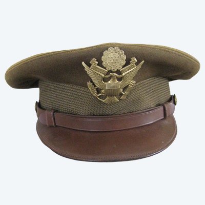 US officer's crusher cap from World War II, 1939-1945. WWII.