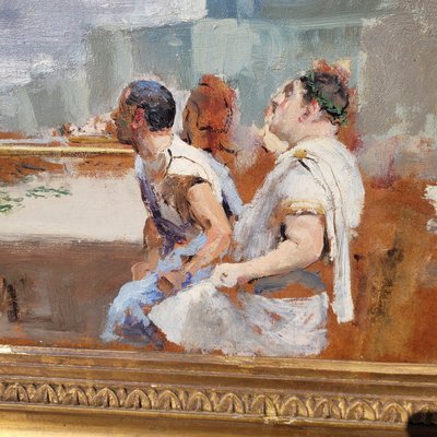 Scène Antique, Mort de César, Encadré, fin XIXème début XXème siècle