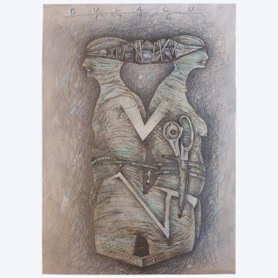 Aurel Bulacu - (1947 - ...) - Cuplu - Disegno originale - 1996 - Romania