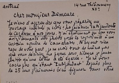 Robert Louis Antral - (1895 - 1939) - Painter - 2 autograph letters