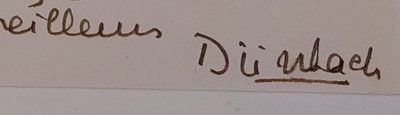 René Durrbach - 1910 - 1999) - Lettre autographe signée - 1963 - Tapisserie - Lorraine