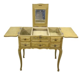 Toeletta Veneziana Stile Luigi XV Con Decoro Putti In Grisaille