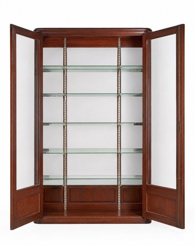 Belle Époque store window – Solid oak – Two glass doors – Interior mirrors