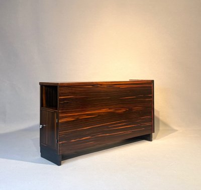 Art-Deco-Konsole aus Makassar-Ebenholz