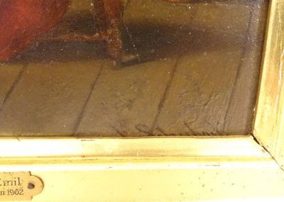 HSP Emil Gottlieb Schuback scena consiglio sacerdote donna Germania interno 19°