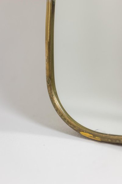 Miroir avec son cerclage en laiton doré. Années 1980 LS6777C975/1