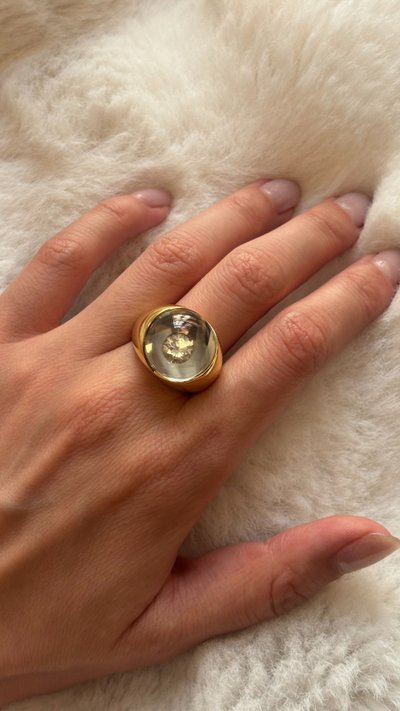 Anello MAUBOUSSIN in oro, diamanti e cristalli