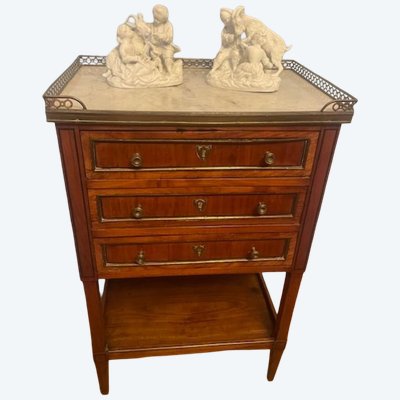 Table chiffonnière en acajou d'époque Directoire