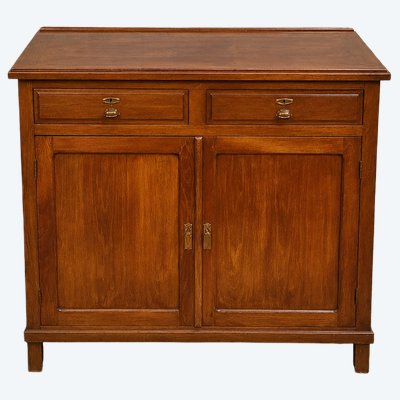 Solid wood filing cabinet/desk – Tradesman's piece of furniture – Early 20th century