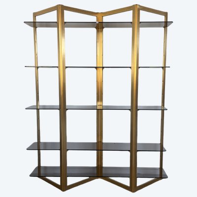Scaffale "ARTELANO" degli anni '70 per Roche Bobois a forma di schermo