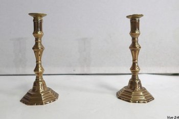 Coppia di torce in bronzo - Fine XIX secolo