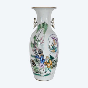 Important Chinese porcelain vase - XXth century