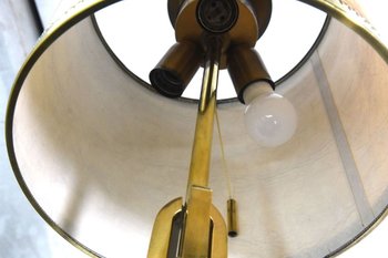 Lampe De Bureau Laiton Moderniste 