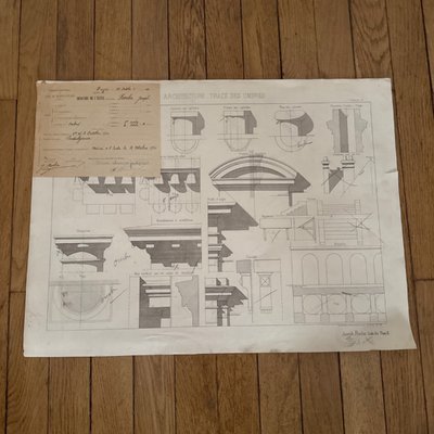 Architectural Drawing, École Centrale des Arts et Manufacture J. Roche
