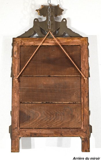 Small gilded wood mirror, Louis XVI style - Early XXth century