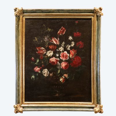 Stillleben mit Blumenvase, Giovanni Stanchi (Rom, 1608–1675) Werkstatt