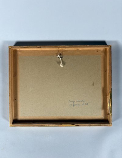 Sonja SEKULA (1918-1963) Composition expressionniste abstraite. 1953