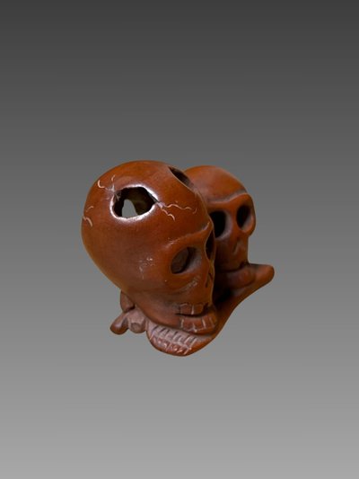 Netsuke con teschi, Giappone, era Meiji, XIX secolo