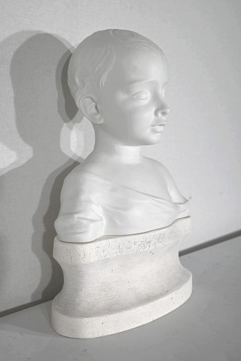Kinderbüste aus Limoges-Biskuit - Anfang 20.