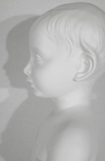 Kinderbüste aus Limoges-Biskuit - Anfang 20.